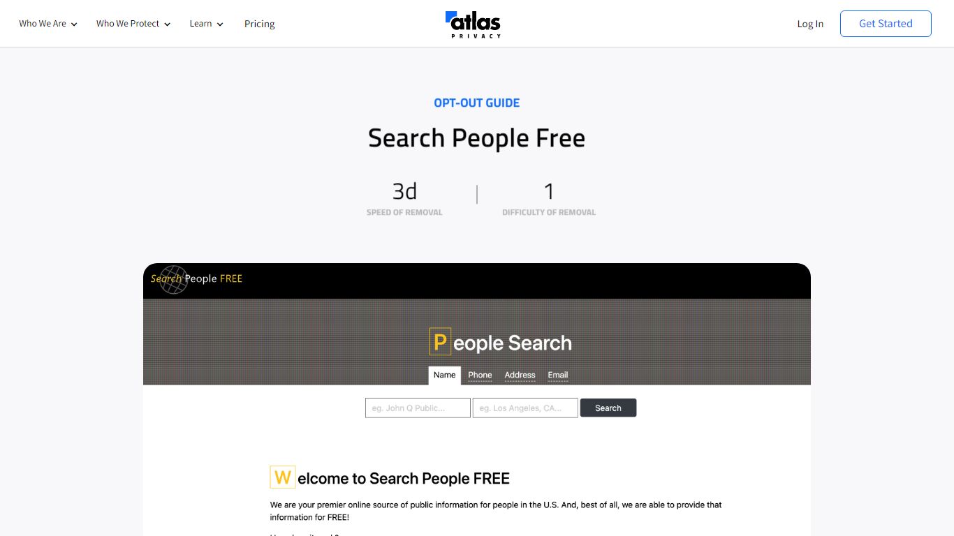 How to Opt Out of Search People Free | Atlas Privacy